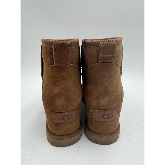 UGG CLASSIC FEMME MINI Women's NEW Boot Brown US Size 6 Medium (1104609) - Picture 7 of 11